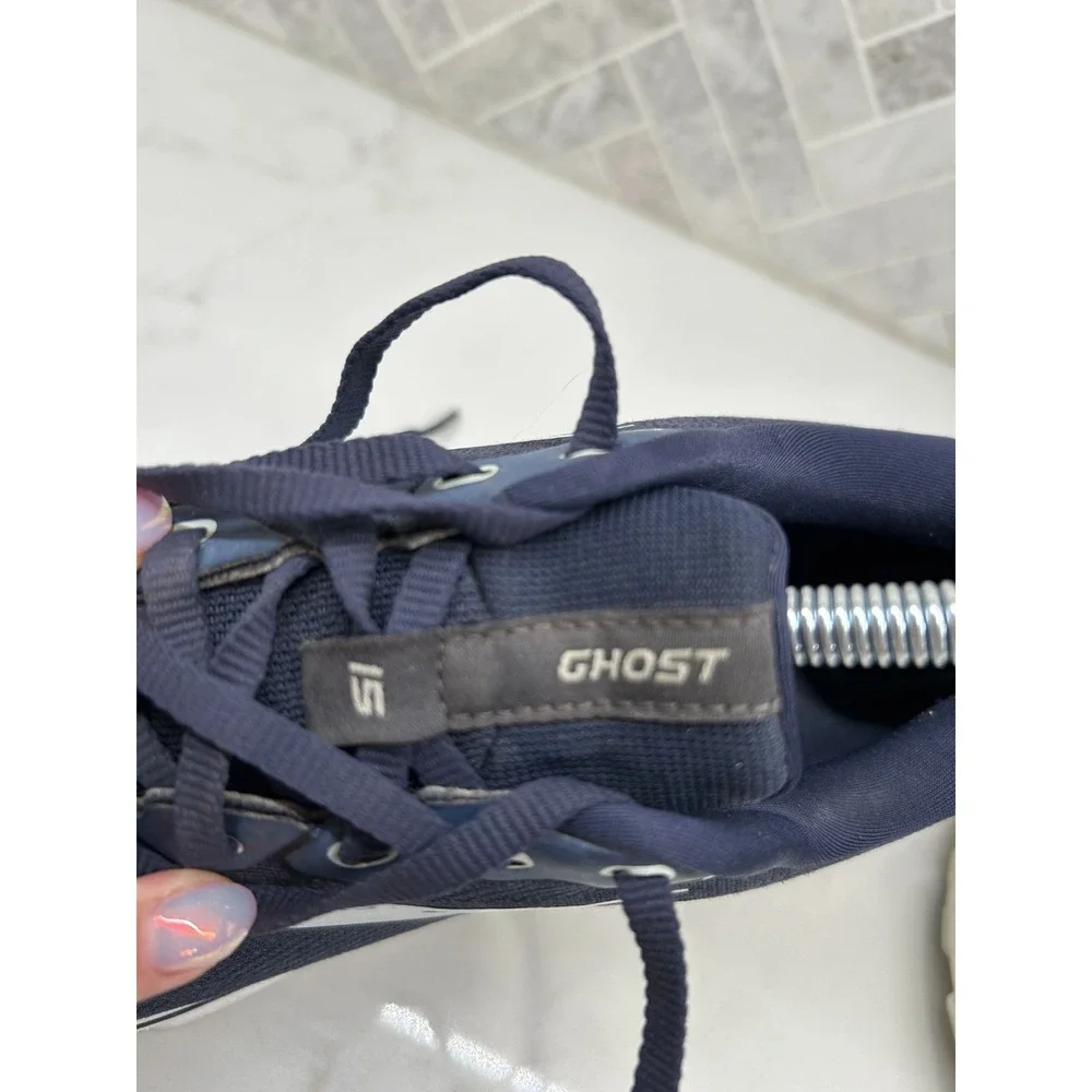 Brooks Ghost 15 Running Shoes Womens Size 9.5 D 9.5D Navy Blue Athletic Sneakers